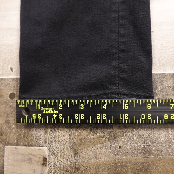 7 For All Mankind Paxtyn Skinny Performance Jeans Men’s 31 Black Distressed Knee - Picture 8 of 14